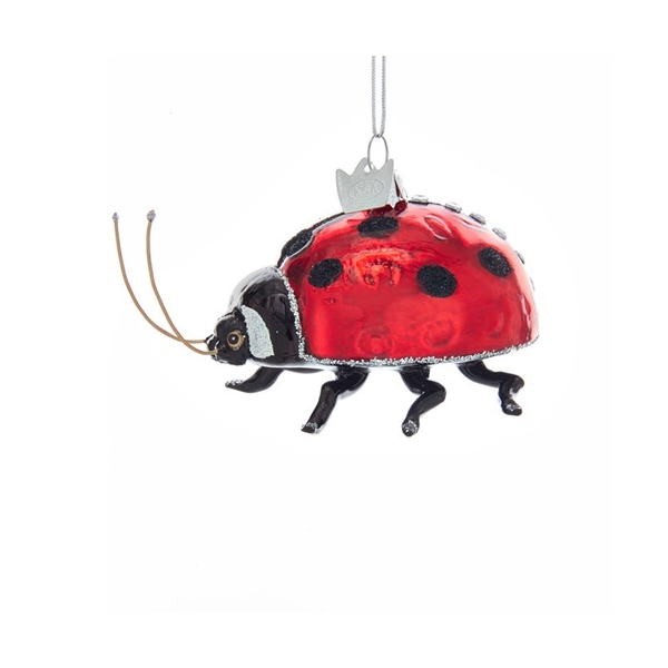 Alternate view:ALT1 of Ladybug Glass Ornament