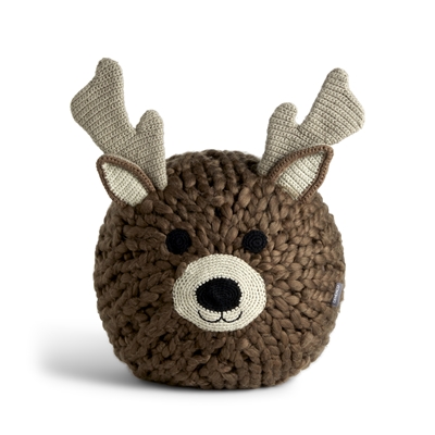 Reindeer Head Pouf