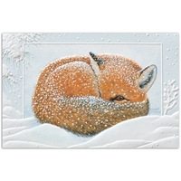 Napping Fox Holiday Cards - NWF11138