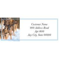 Deer Family on a Winter Outing Label - NWF10802AL