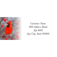Cardinals and Berries Label - NWF10832AL