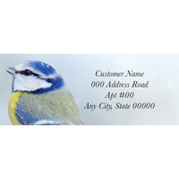 Blue Bird Tit on Snow Label - NWF10870AL