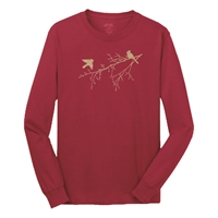 Cardinals and Branches Long Sleeve Tee - 657070