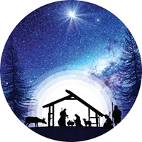 Christmas Nativity Scene Seals - NWF10837S