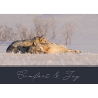 Sleeping Wolves Cards - Personalized ($9.00 Fee Included) - NWF10818P