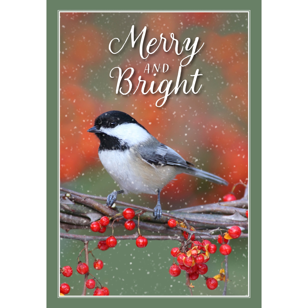 Chickadee on a Branch Cards - Personalized ($9.00 Fee Included)