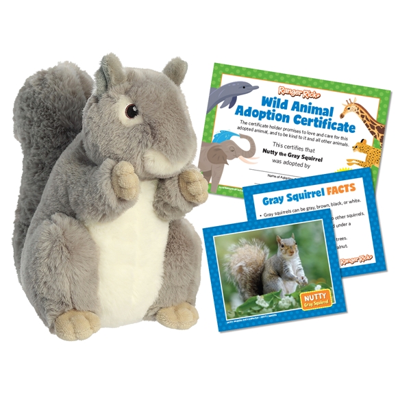 Alternate view: of Ranger Rick Eco-Friendly Adoption Kit - Gray Squirrel