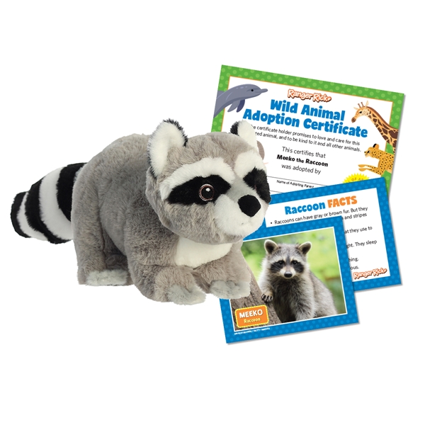 Alternate view: of Ranger Rick Eco-Friendly Adoption Kit - Raccoon