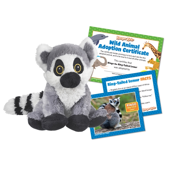 Alternate view: of Ranger Rick Eco-Friendly Adoption Kit - Ring-Tailed Lemur