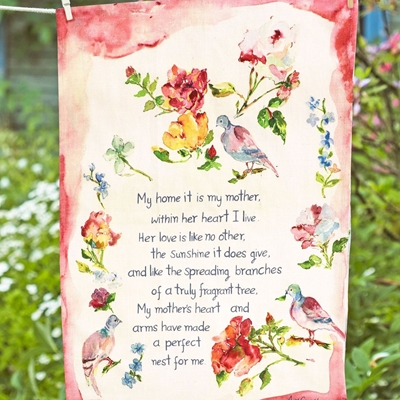 Mother's Poem Tea Towel