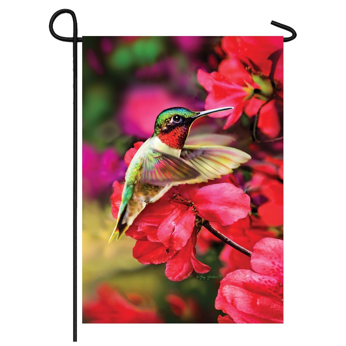 Hummingbird Mini Garden Flag