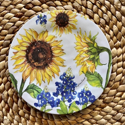 Sunflower Fields Salad Plate Set
