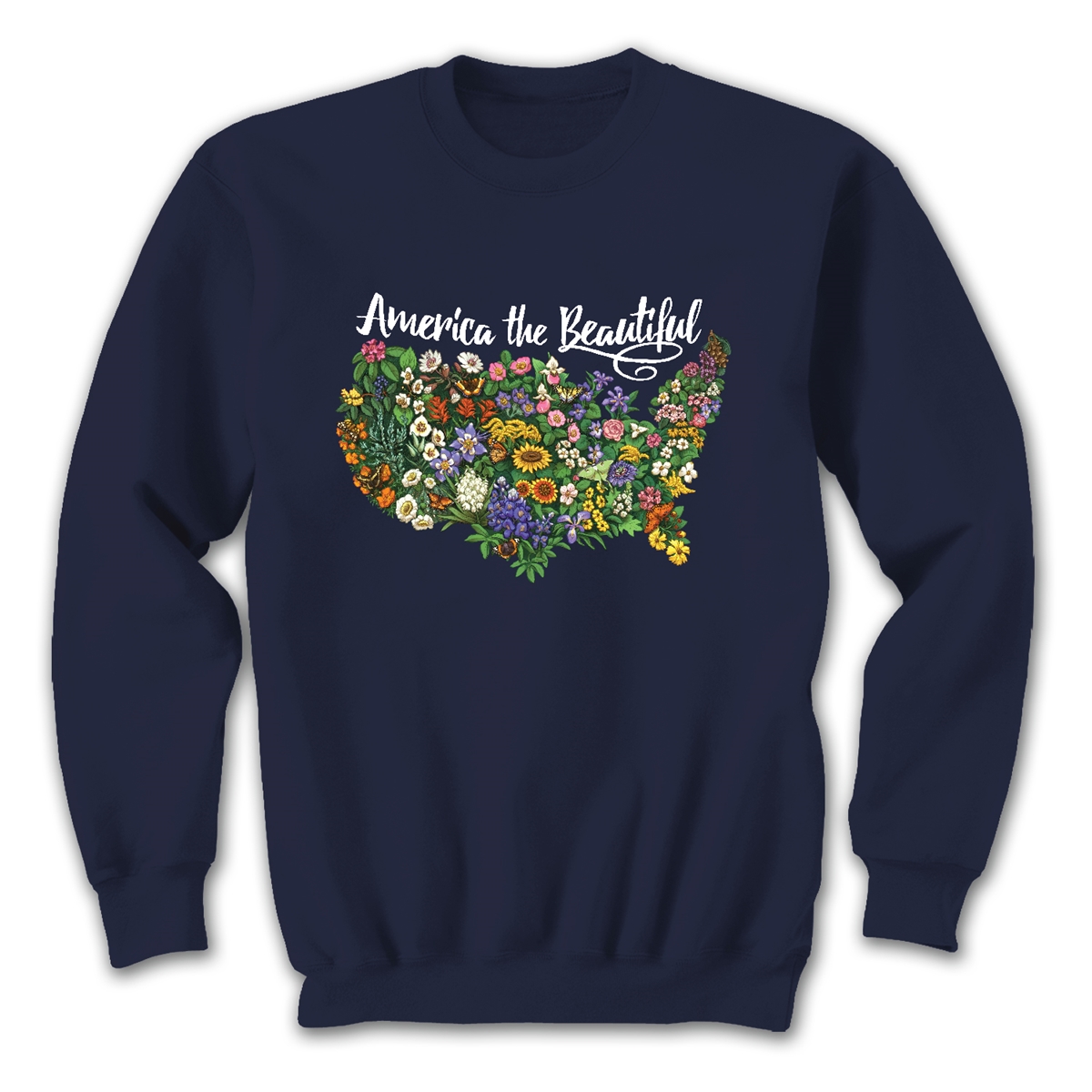 Beautiful America Floral Sweatshirt