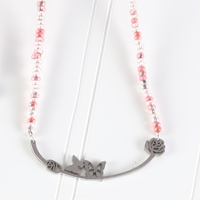 Butterfly Beaded Necklace - 369005