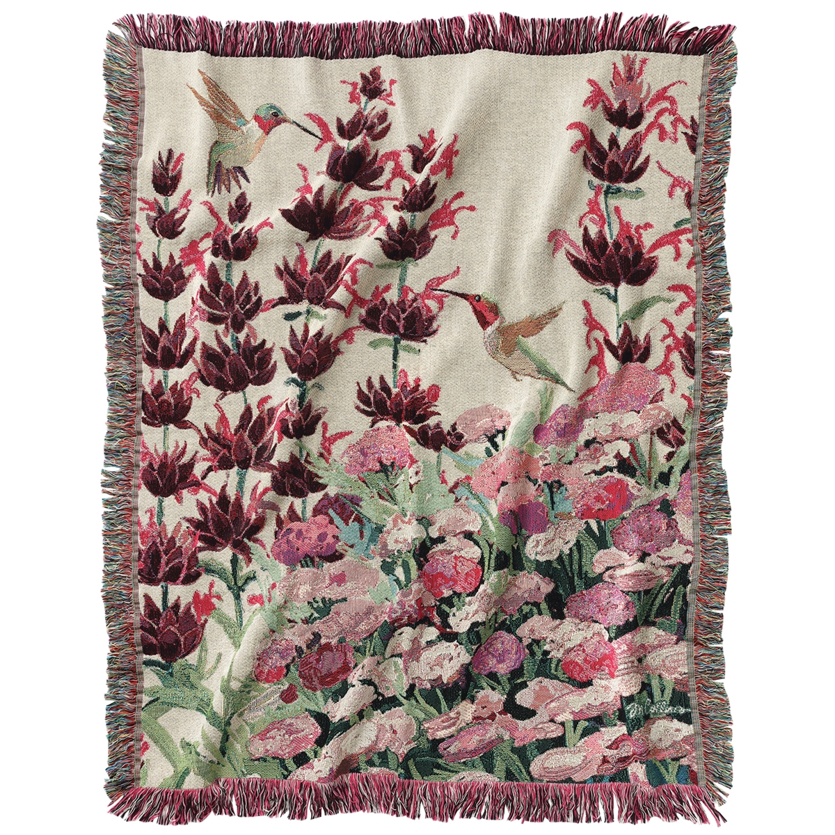 Hummingbird Tapestry Throw