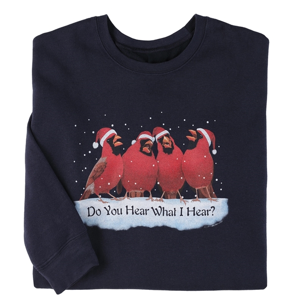 Alternate view: of Caroling Cardinals Sweatshirt