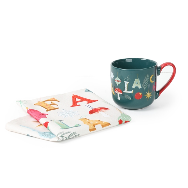 Alternate view:ALT1 of Festive Mug and Towel Set