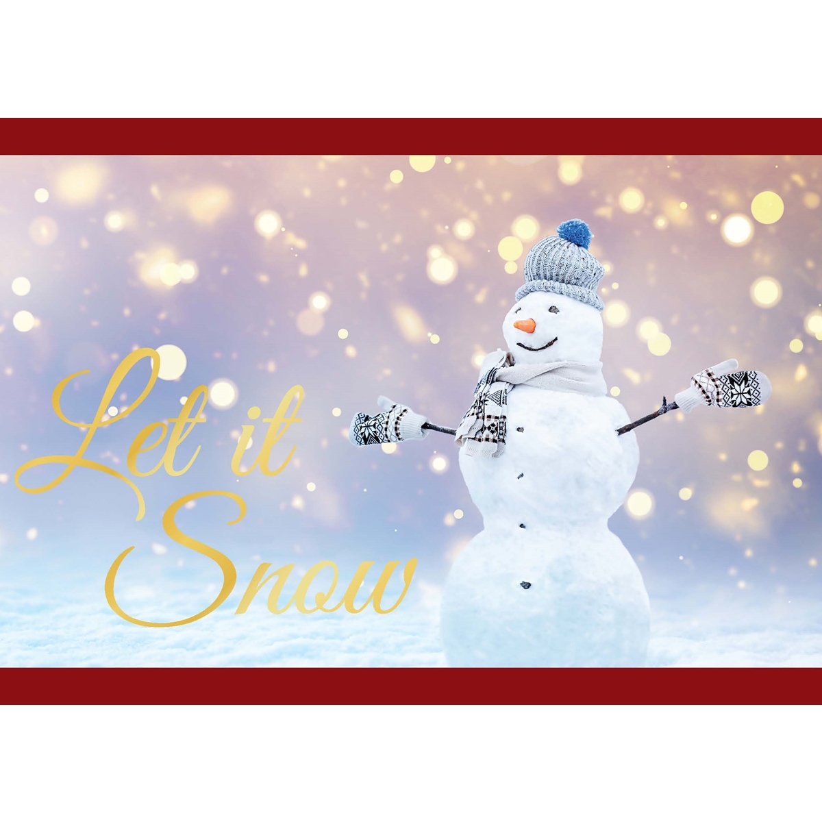 Cozy Snowman Christmas Cards