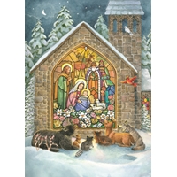 Beautiful Nativity Scene Cards