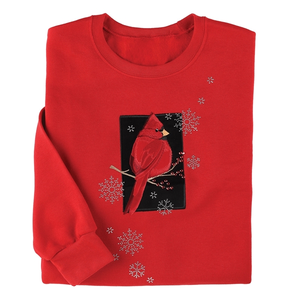 Alternate view: of Winter Cardinal Sweatshirt