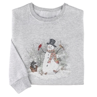 Snowman and Kitty Sweatshirt - 600227