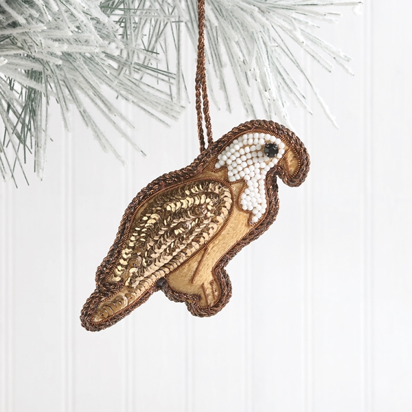 Alternate view: of Bald Eagle Beaded Ornament