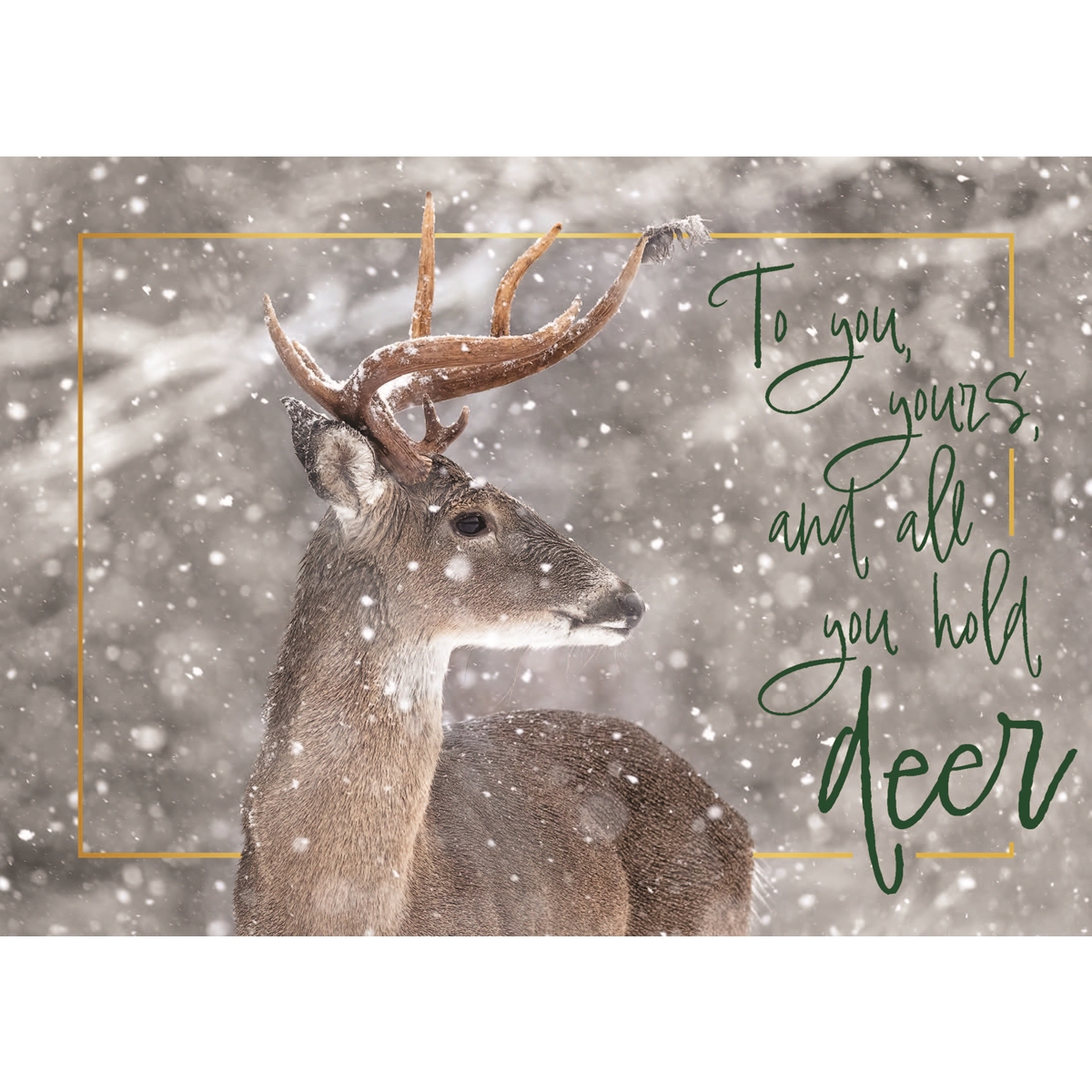 Snowy Deer Cards