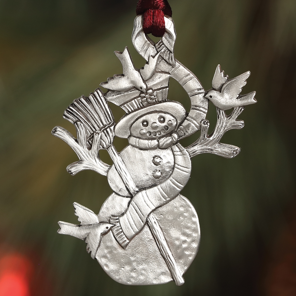 Snowman Plant a Tree Ornament