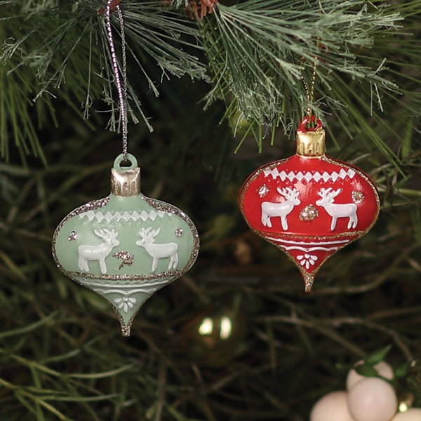 Alternate view: of Reindeer Ornament Set