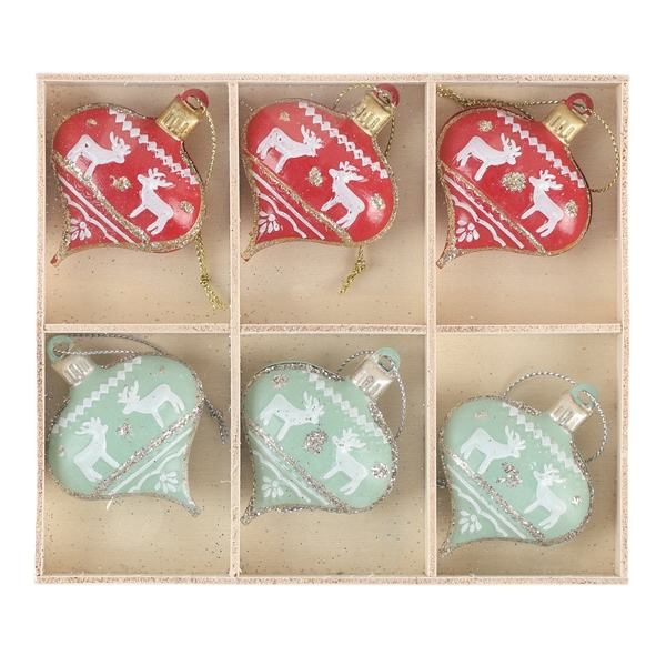 Alternate view:ALT1 of Reindeer Ornament Set