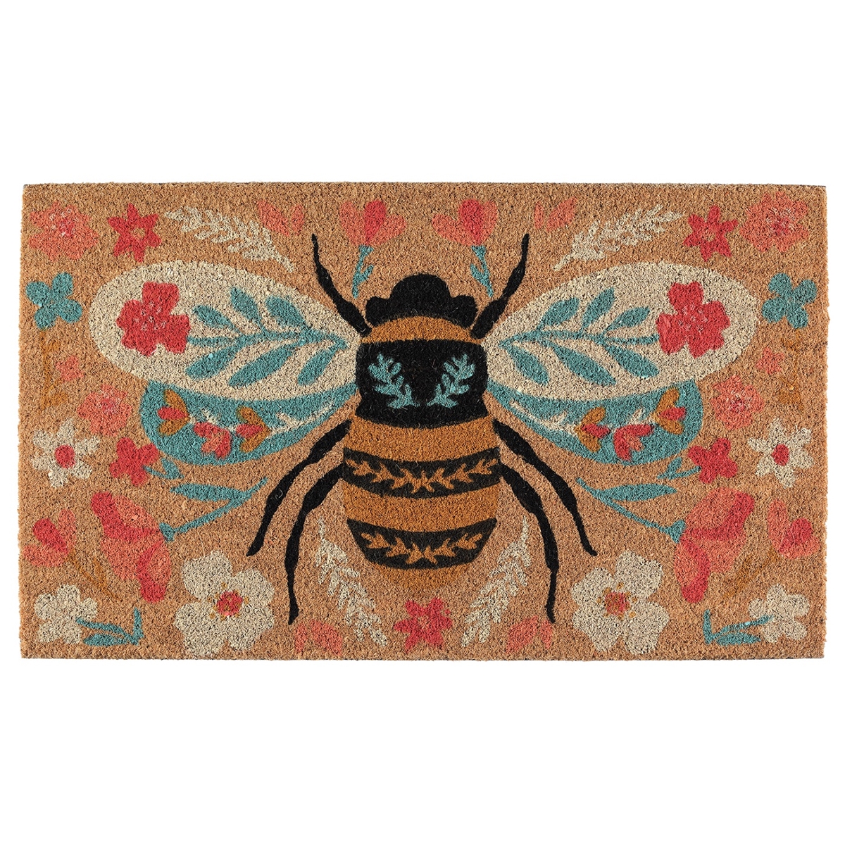 Floral Bee Doormat