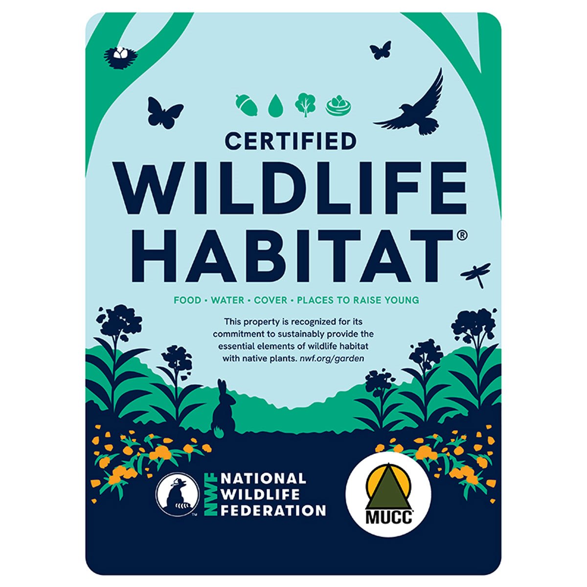 Michigan Wildlife Federation Certified Wildlife Habitat Sign