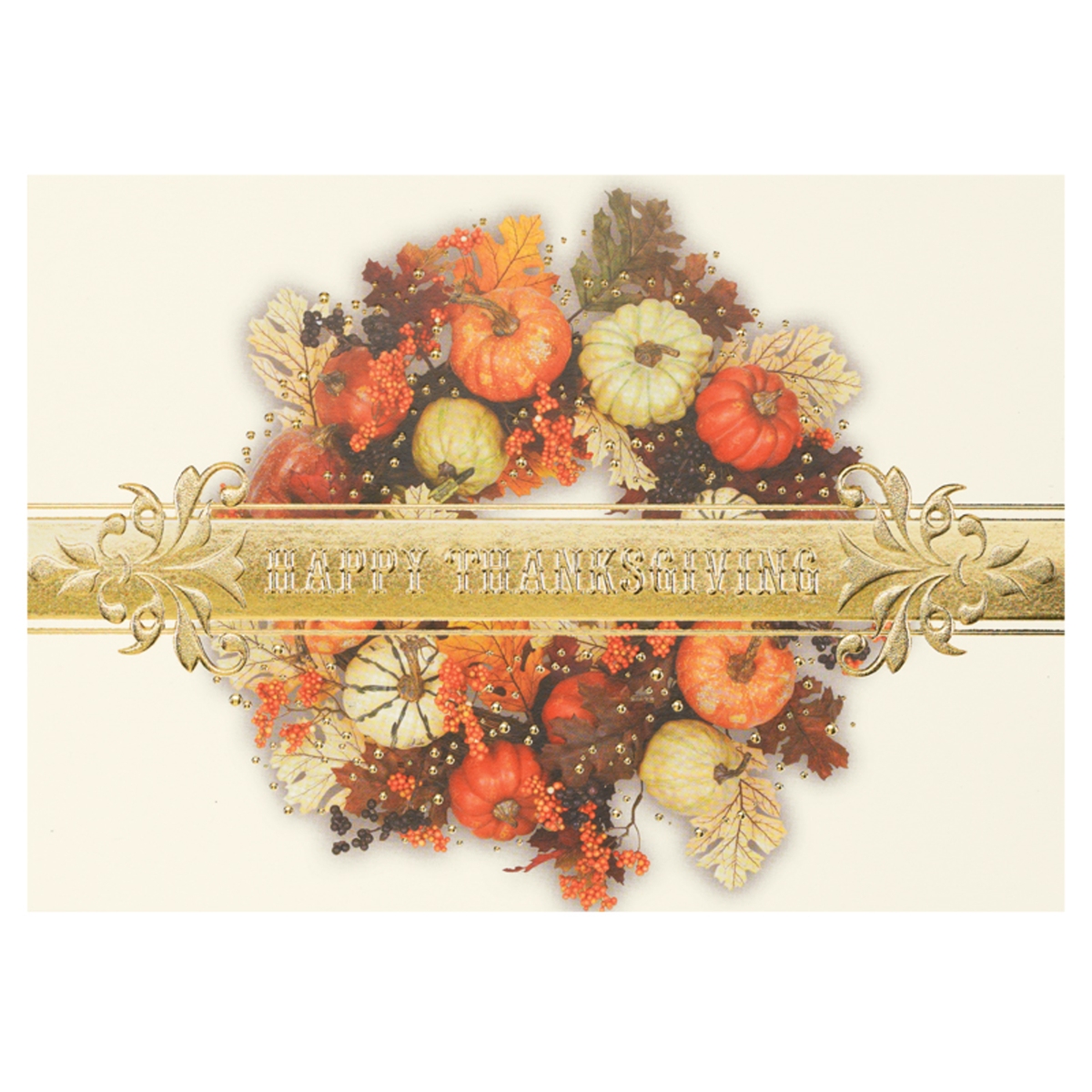 Harvest Wreath Thanksgiving Cards