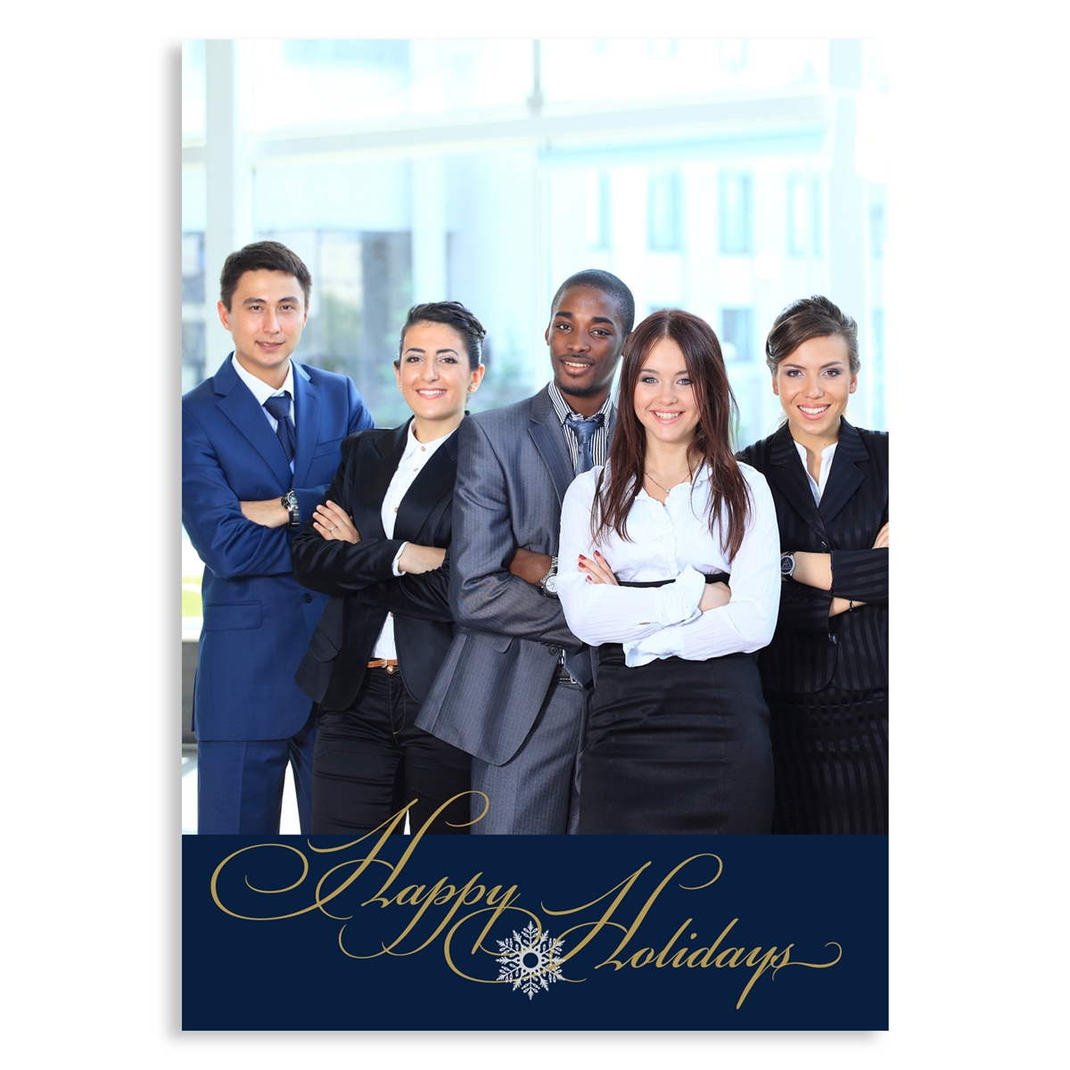 Happy Holidays Photo Card - Vertical