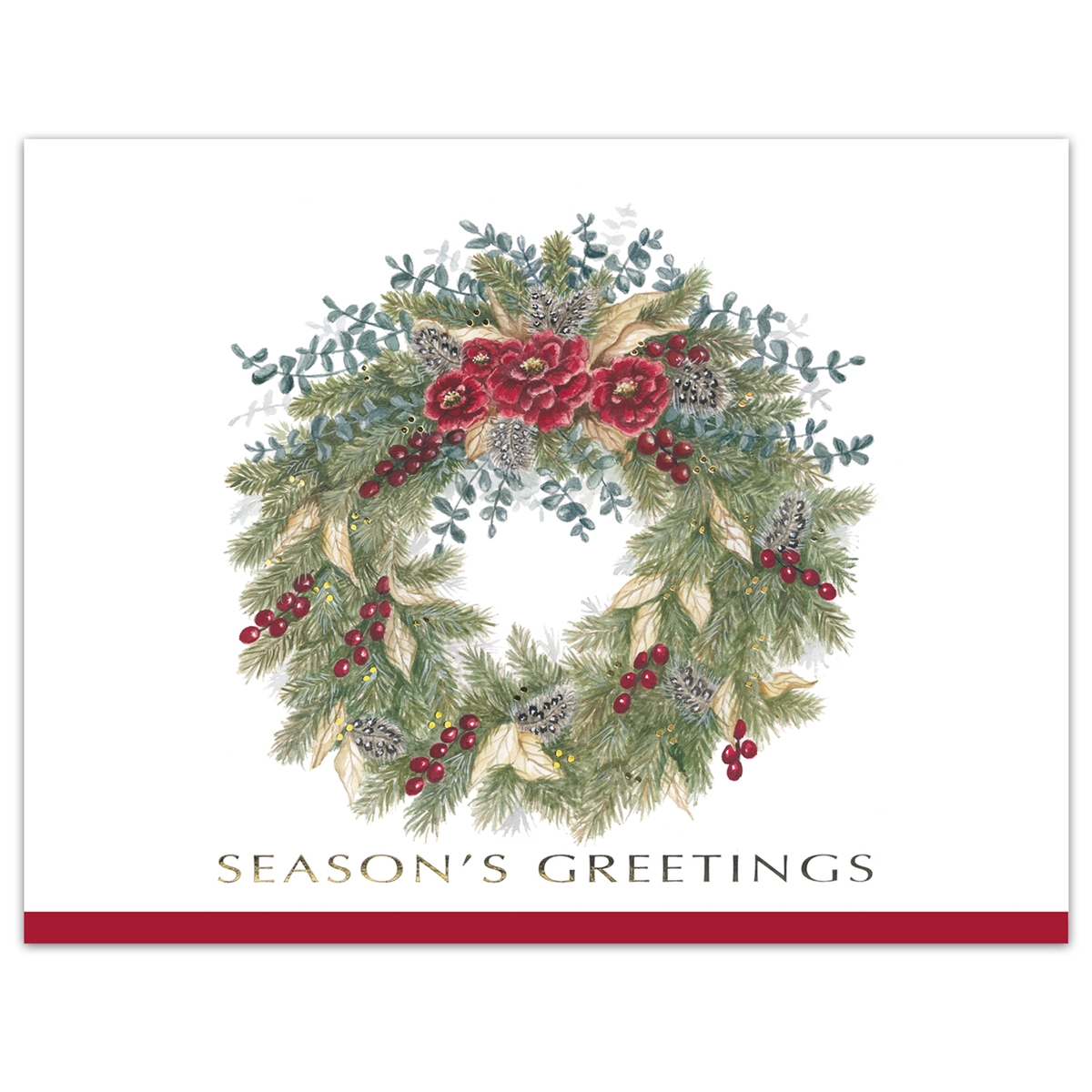 Luxurious Wreath Card