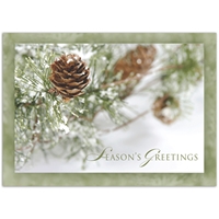 Frosty Pinecones Holiday Cards