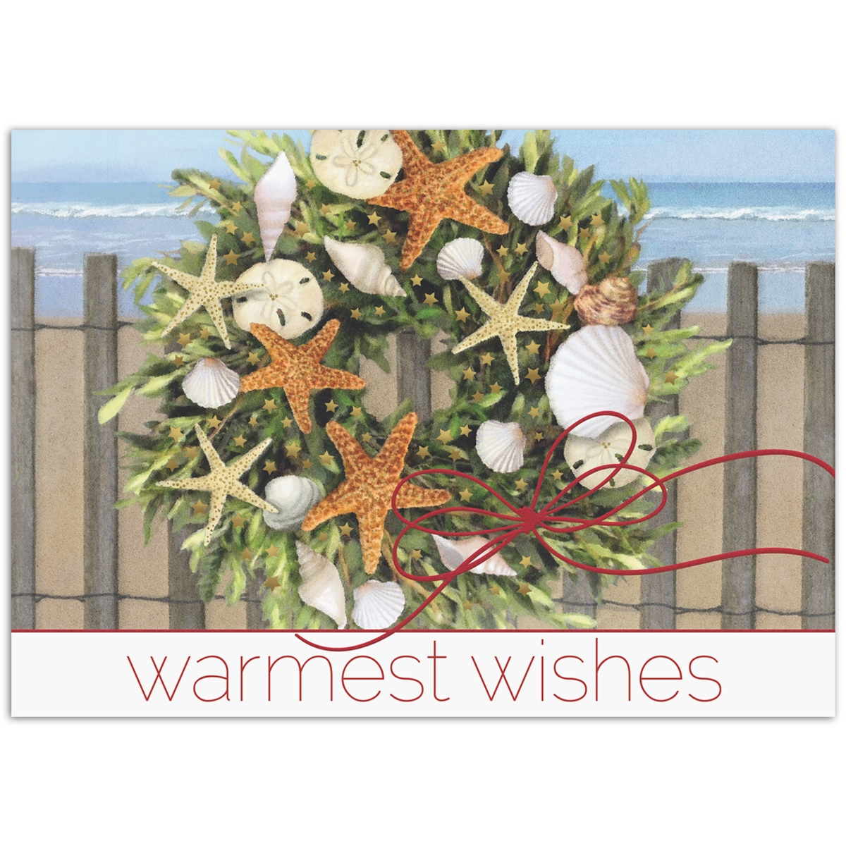 Warm Wishes Wreath Card