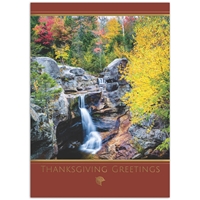 Screw Auger Falls Thanksgiving Cards