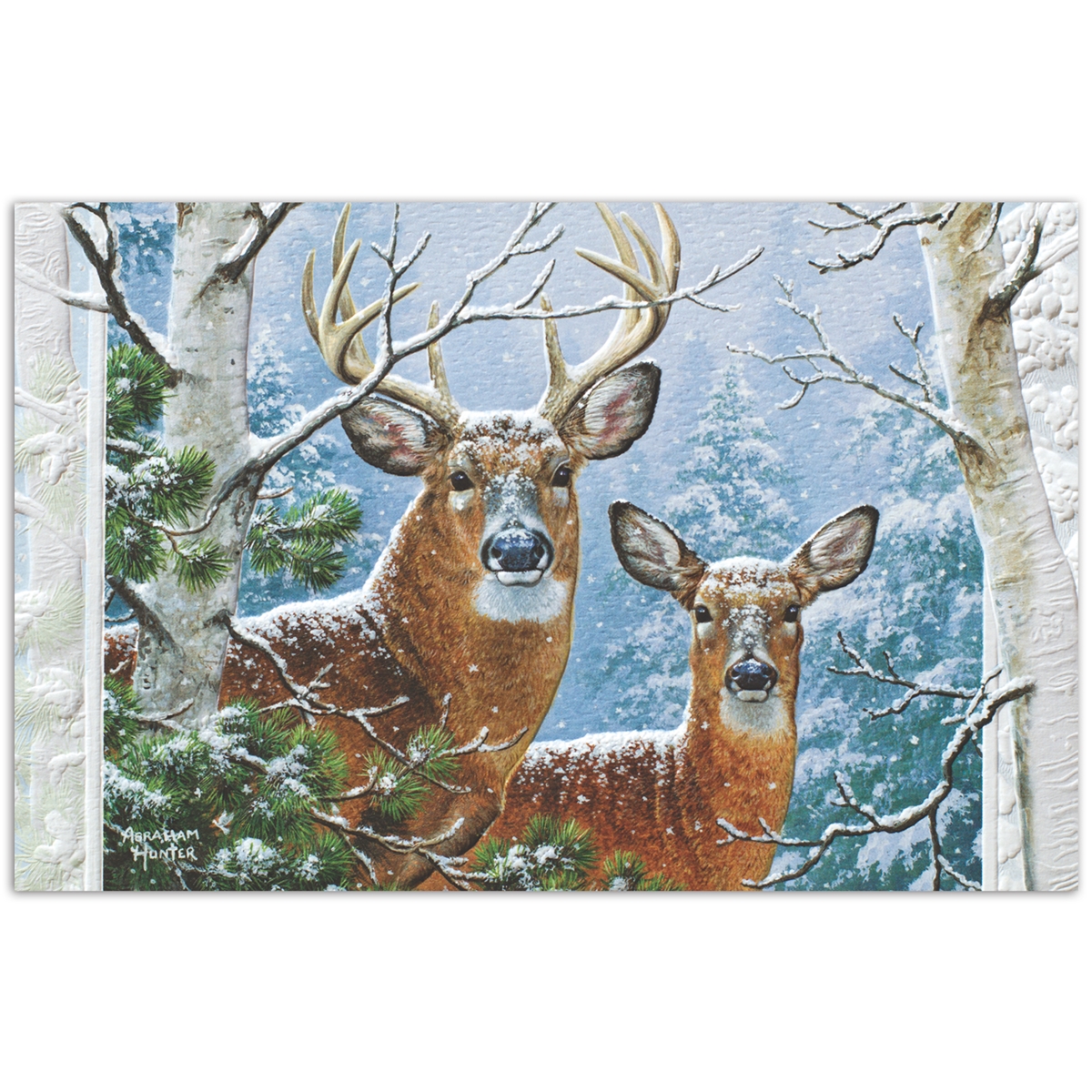 Whitetail Winter Card