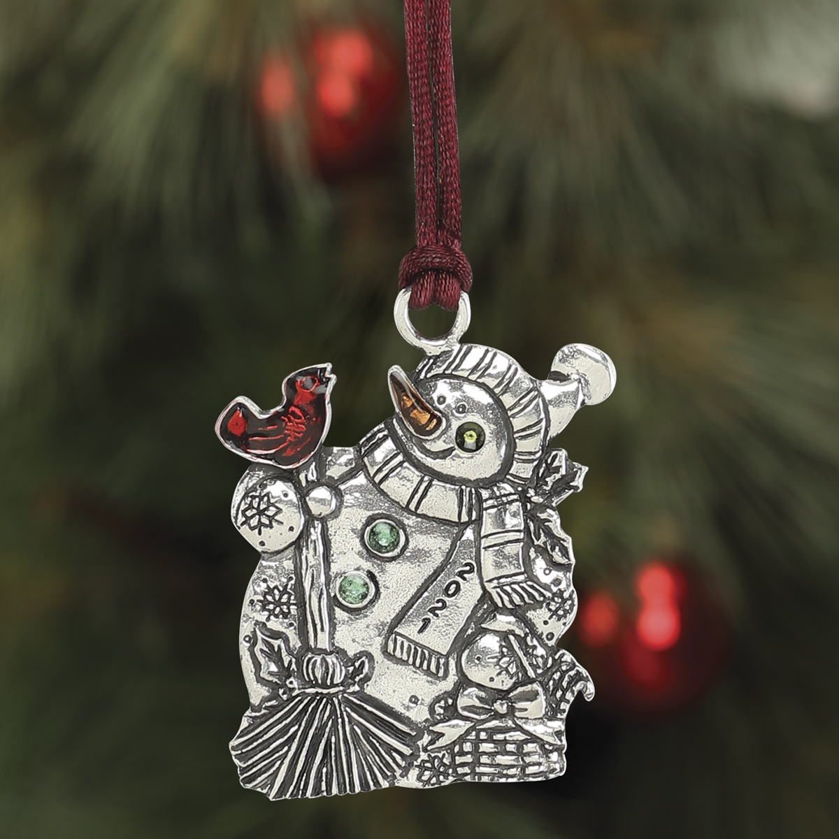 2021 Snowman Plant a Tree Ornament