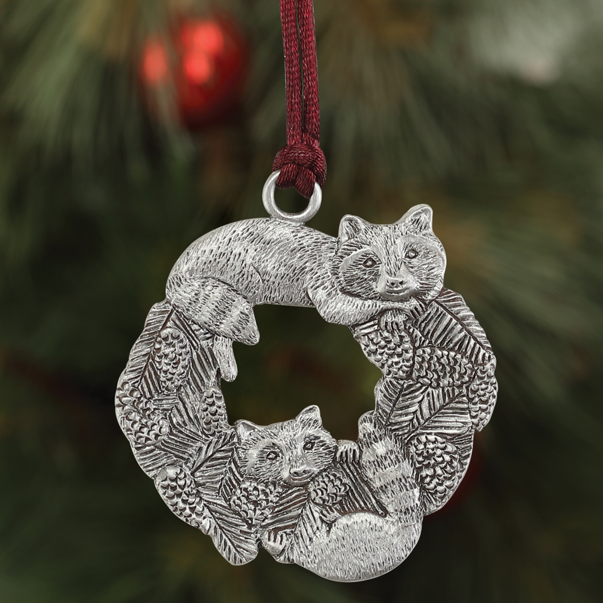 Raccoons Plant a Tree Ornament