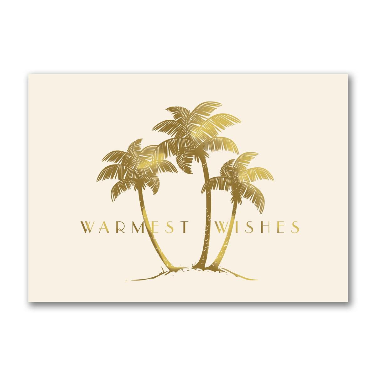 Golden Palms Holiday Cards
