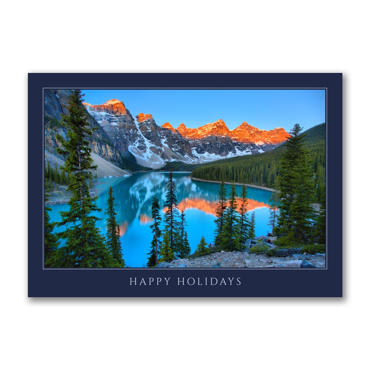 Sunrise at Lake Moraine Holiday Cards