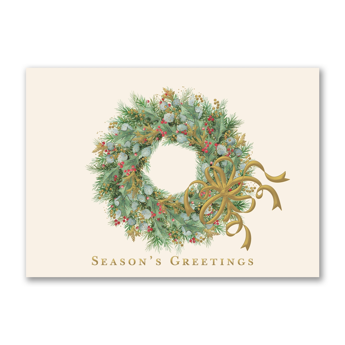 Regal Wreath Holiday Cards