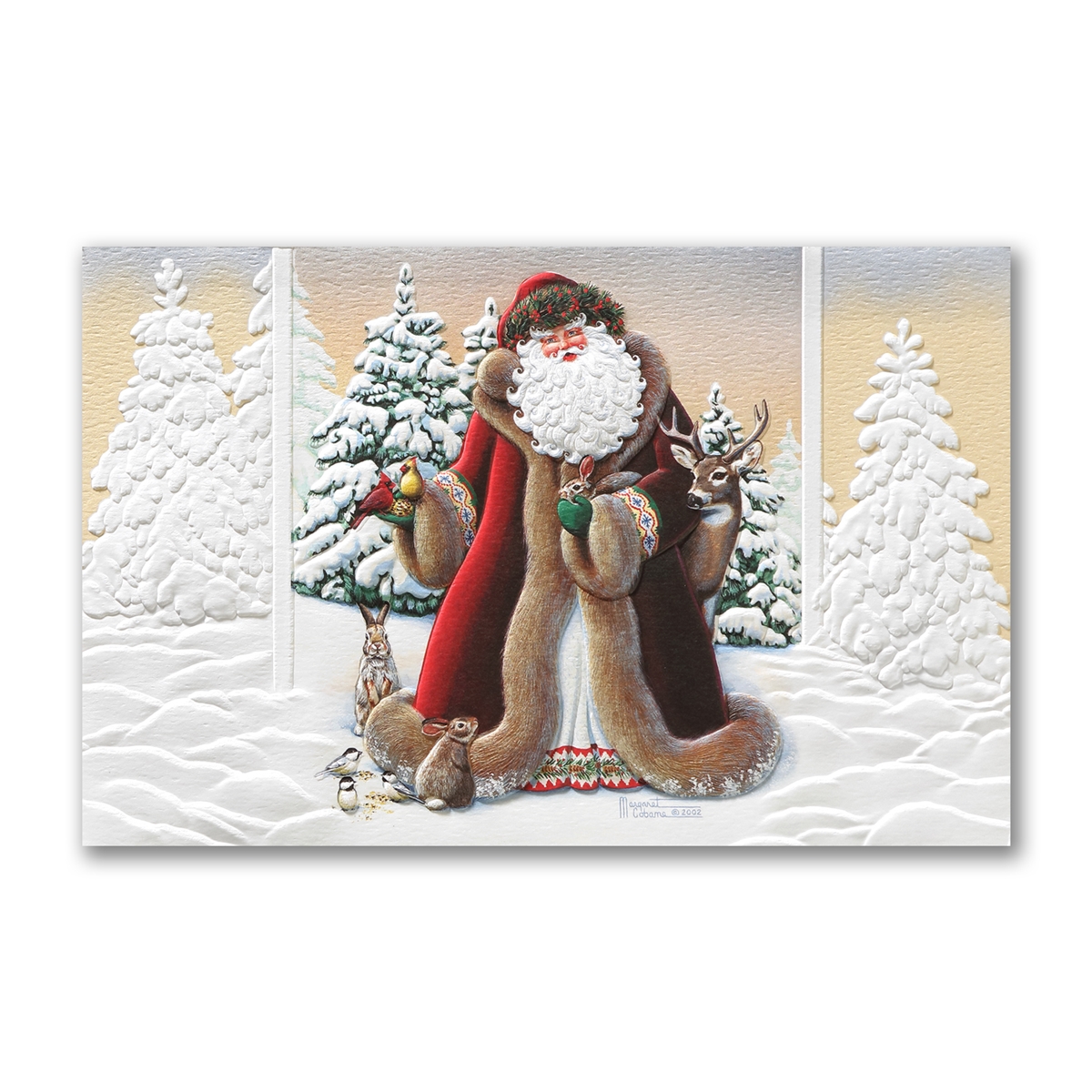Woodland Santa Holiday Cards