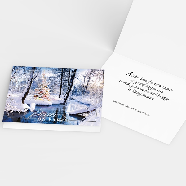 Alternate view:ALT2 of Snowy Serenity Holiday Cards