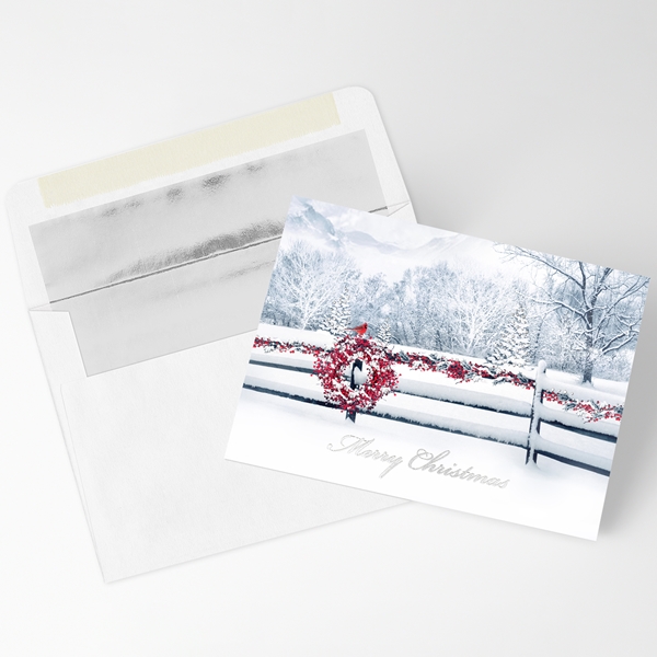 Alternate view:ALT1 of Touch of Scarlet Holiday Cards
