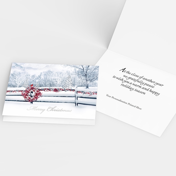 Alternate view:ALT2 of Touch of Scarlet Holiday Cards