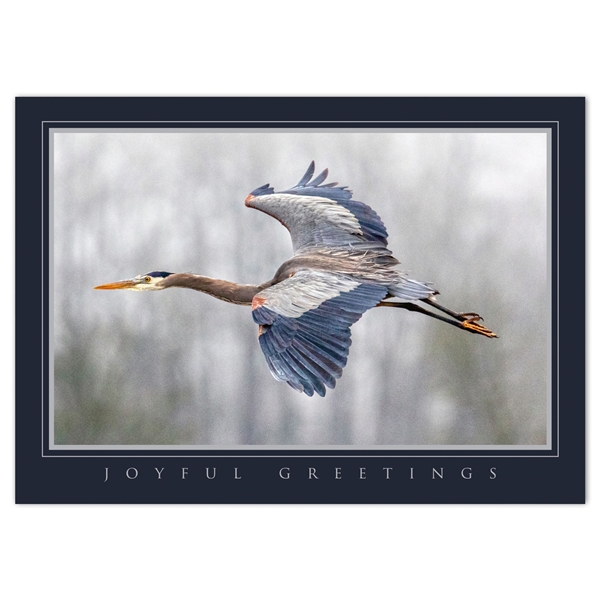 Alternate view: of Blue Heron Holiday Cards