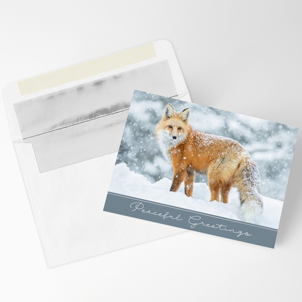 Alternate view:ALT1 of Red Fox in the Snow Holiday Cards